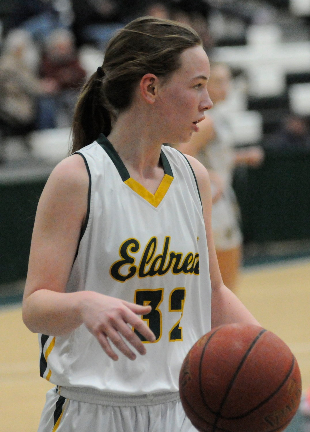 Eldred’s Molly McKerrell added 3 points to the Lady Yellowjackets’ scorebook.